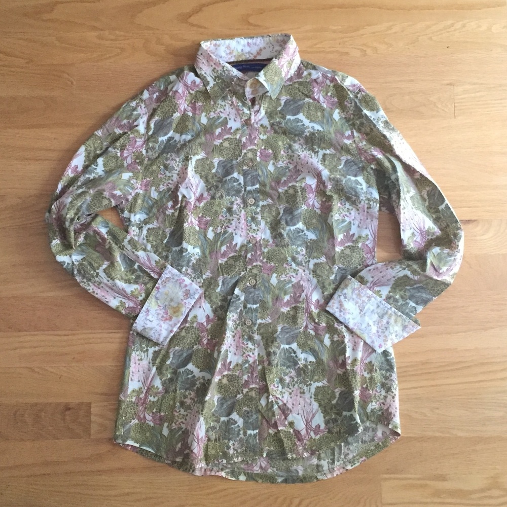 George Roth long sleeve cotton blouse